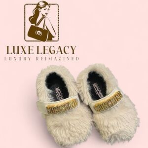 Moschino Cream Kids Slippers